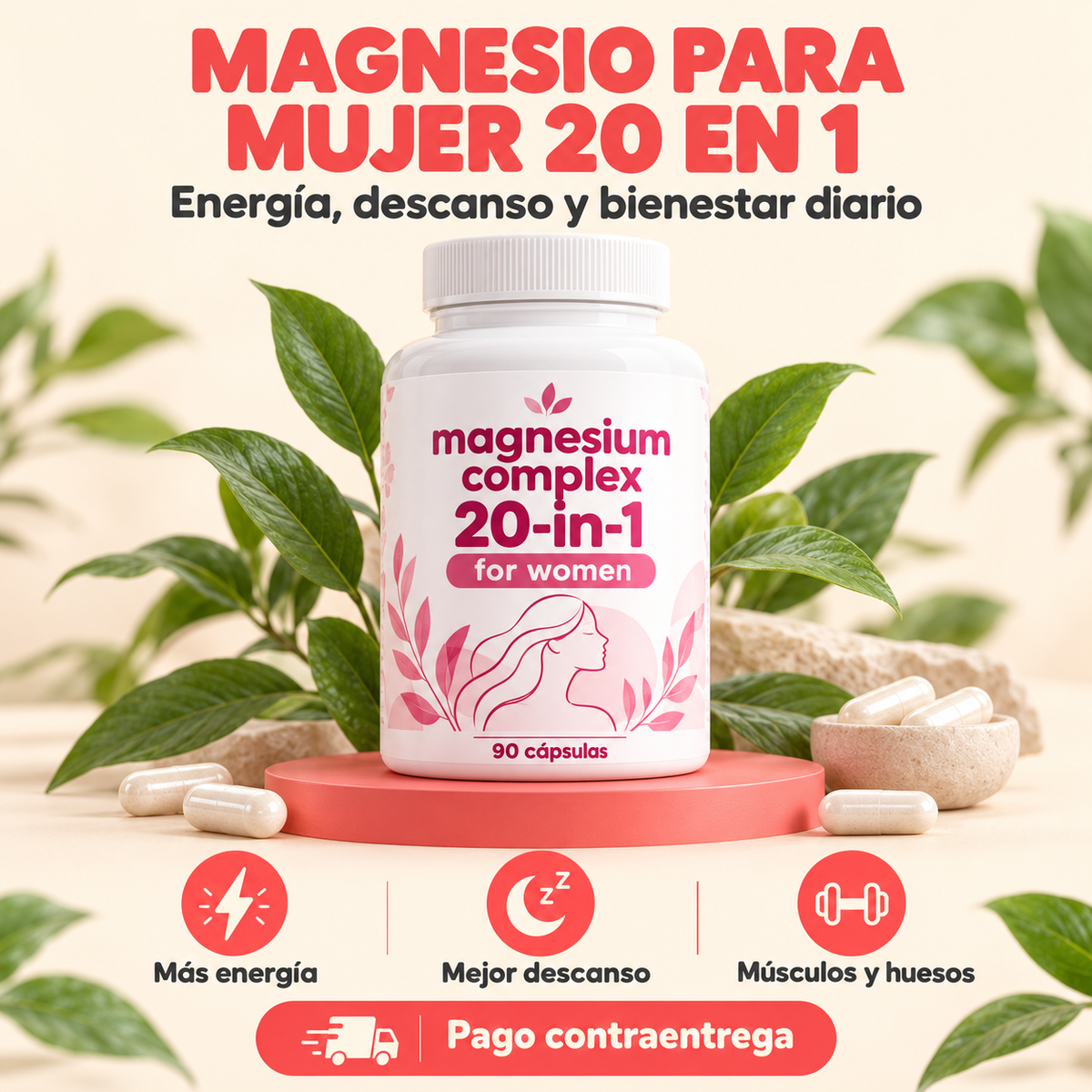 Magnesio para Mujer 20 en 1